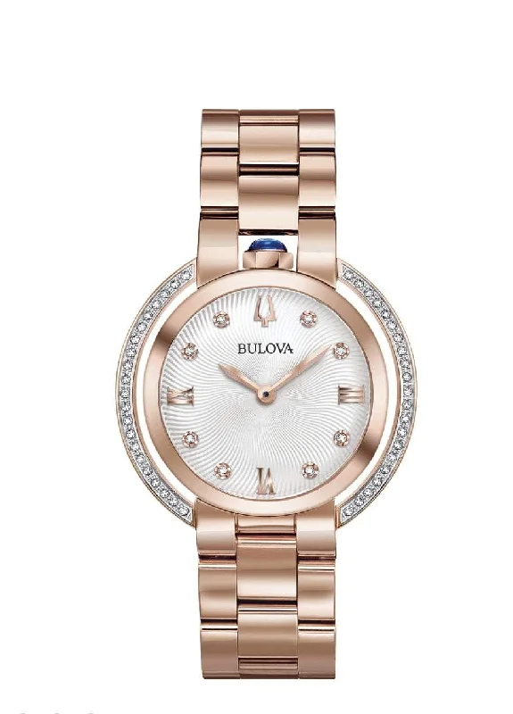 Beautiful necklaces and pendants with moon and star charms for a dreamy effect-BULOVA Rubaiyat 98R248