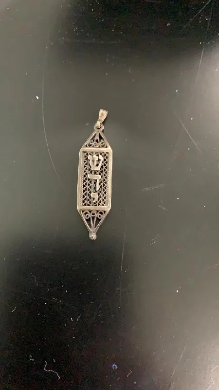 Trendy necklaces and pendants with geometric shapes for a modern aesthetic-Mezuzah Charm (no chain)