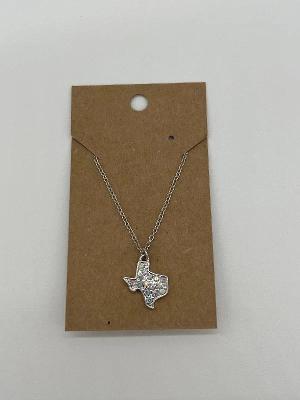 Necklaces and pendants with star-shaped designs for a whimsical, celestial touch-Crystal Texas Necklace - Silver