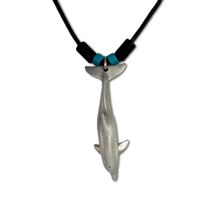 Best necklaces and pendants with gemstone clusters for a bold and colorful effect-Dolphin Necklace for Men and Women- Dolphin Pendant for Women, Gifts for Dolphin Lovers, Dolphin Jewelry, Dolphin Charm, Gifts for Scuba Divers