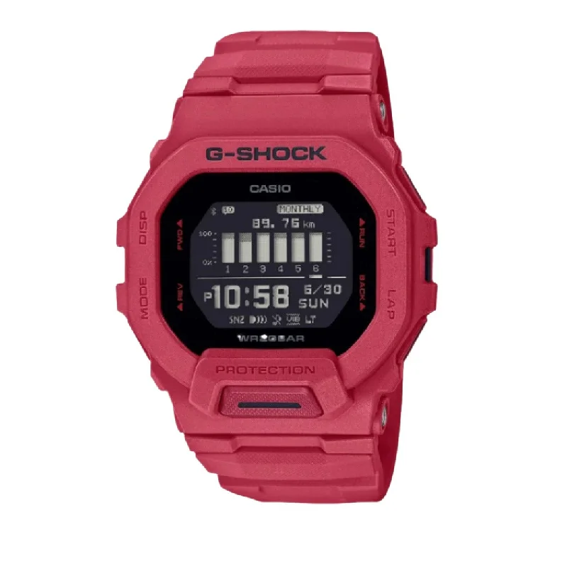 Stylish necklaces and pendants with diamonds for a glamorous and elegant look-G-Shock-Digital GBD200RD-4