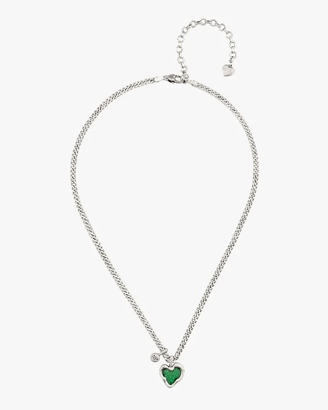 Elegant necklaces and pendants with gold chains for a chic, timeless appearance-LOVA NECKLACE SILVER