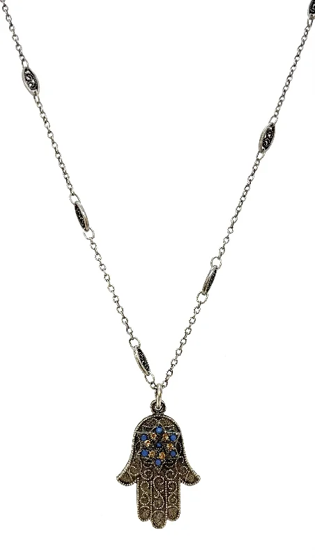 Best necklaces and pendants with emerald gemstones for a rich, sophisticated design-La Contessa Necklace - Hamsa