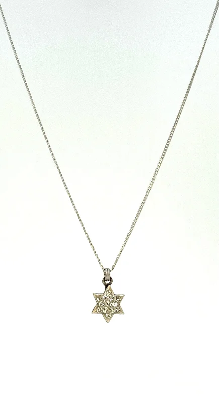 Necklaces and pendants with clear quartz for a pure and radiant look-Michal Golan Star of David Necklace