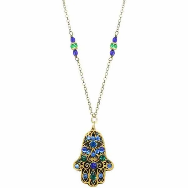 Trendy necklaces and pendants with statement pieces for a bold fashion statement-Michal Golan Hamsa Necklace