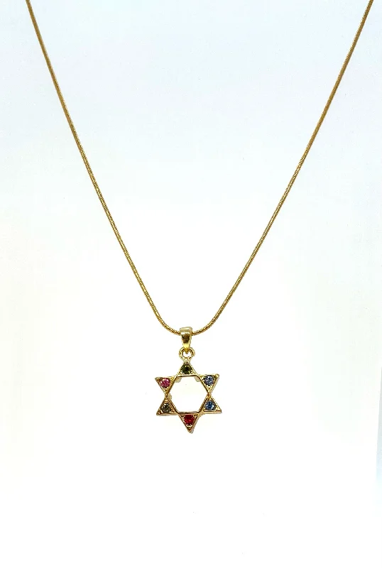 Best necklaces and pendants with intricate filigree for vintage-inspired elegance-Necklace - Star of David