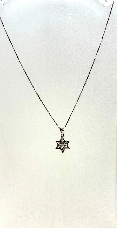 Beautiful necklaces and pendants with diamond-encrusted designs for maximum sparkle-Necklace - Star of David