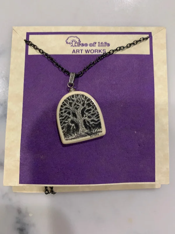 Necklaces and pendants with love knot designs for a romantic, meaningful symbol-Tree of Life  Art Old Growth Tree Necklace