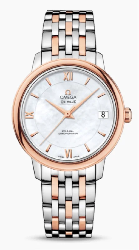 Necklaces and pendants with enamel accents for a colorful, eye-catching appearance-OMEGA-DE VILLE PRESTIGE Co-Axial Chronometer 32.7 mm 424.20.33.20.05.002