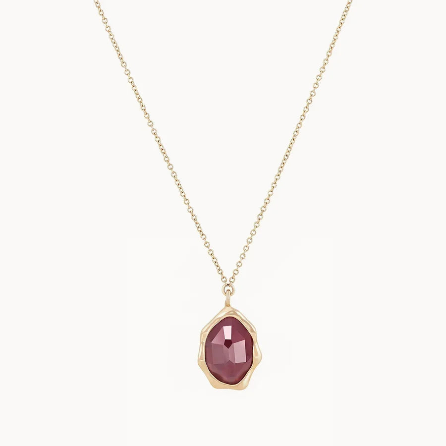 Best necklaces and pendants with zodiac signs for a celestial, astrology-inspired vibe-Ruby Mood Necklace (14K Gold)