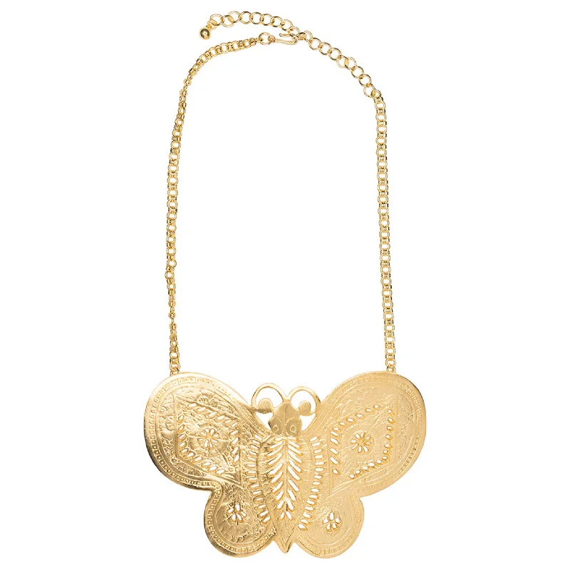 Best necklaces and pendants with vintage coin pendants for a unique accessory-"SATC" Butterfly Necklace