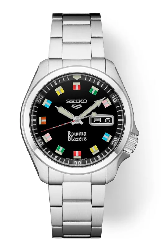 Trendy necklaces and pendants with statement pieces for a bold fashion statement-SEIKO R. BLAZER 5 SPORT AUTO BK SRPJ63