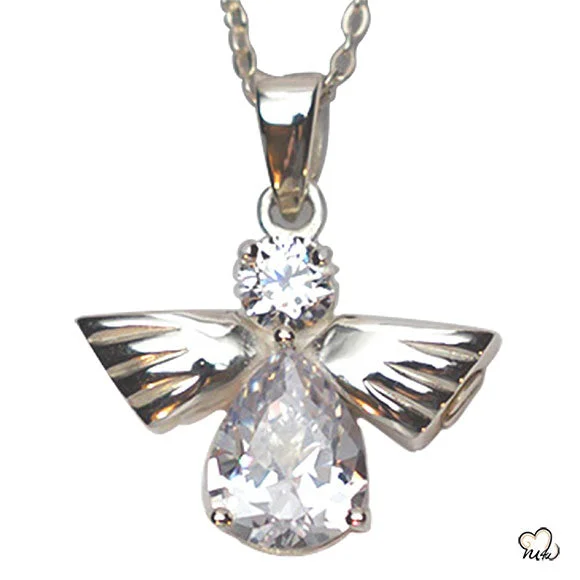 Best necklaces and pendants with matching earrings for a coordinated, elegant look-Silver Angel of High Jewelry