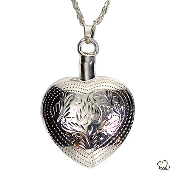 Best necklaces and pendants with heart-shaped lockets for a sentimental keepsake-Silver Art Heart Jewelry