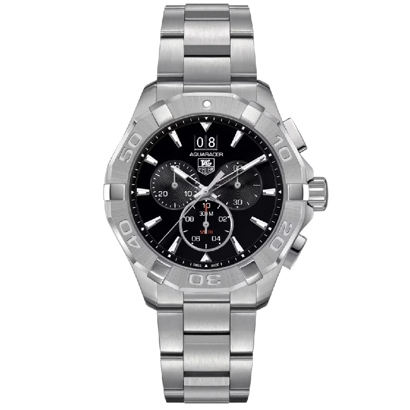 Necklaces and pendants with personalized charms for a custom piece of jewelry-TAG HEUER-AQUARACER Quartz Chronograph - Diameter 43 mm CAY1110.BA0927