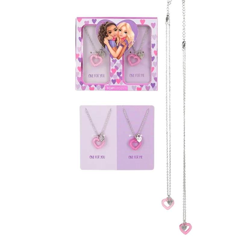 Personalized necklaces and pendants with initials for a customized and meaningful gift-TOPModel BFF Necklace Set